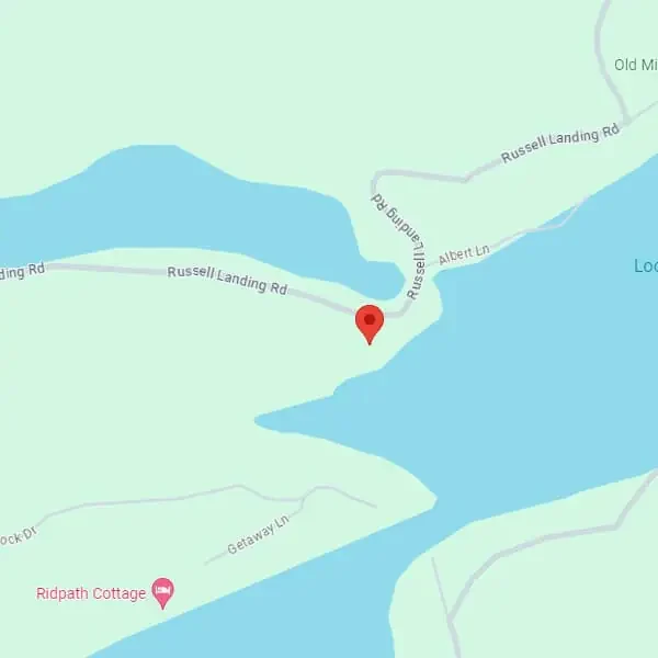 Map to Mountain Trout House Marina